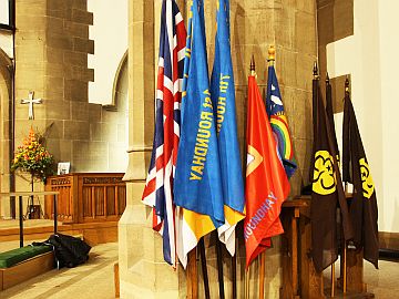 guiding flags