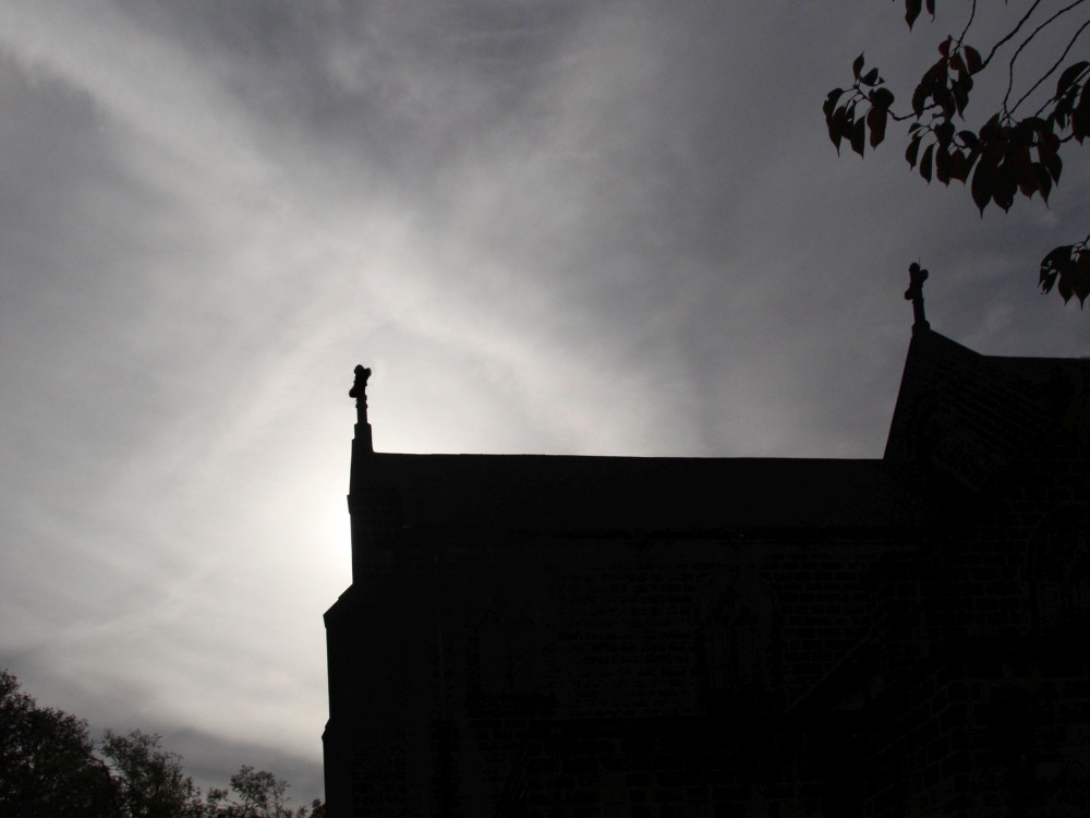 outside view church